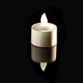 Flicker Flame Mini Candle - White